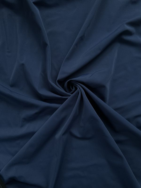 Tela de microfibra elástica azul mar profundo