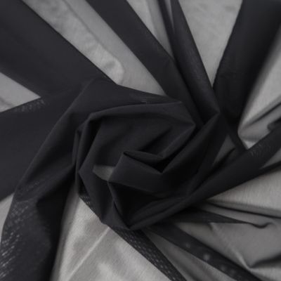Black luxury stretch mesh fabric, 160cm (63.0") wide