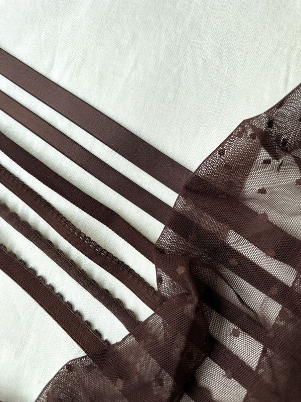 Chocolate lingerie elastics