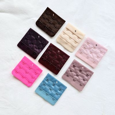 Bra hook and eye closure, 3x3, 55mm wide