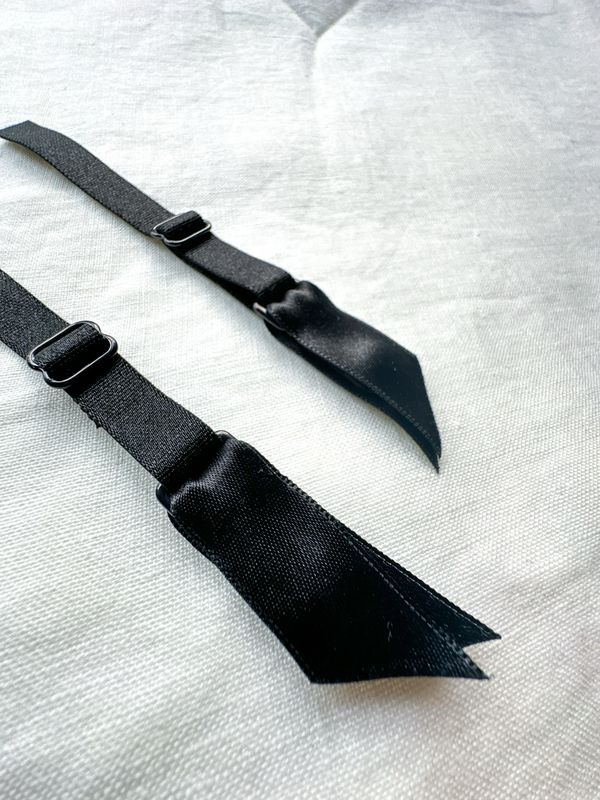 sewing suspender straps black