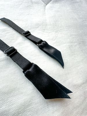 sewing suspender straps black
