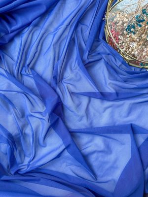 Cornflower blue 4-way stretch mesh for lingerie sewing