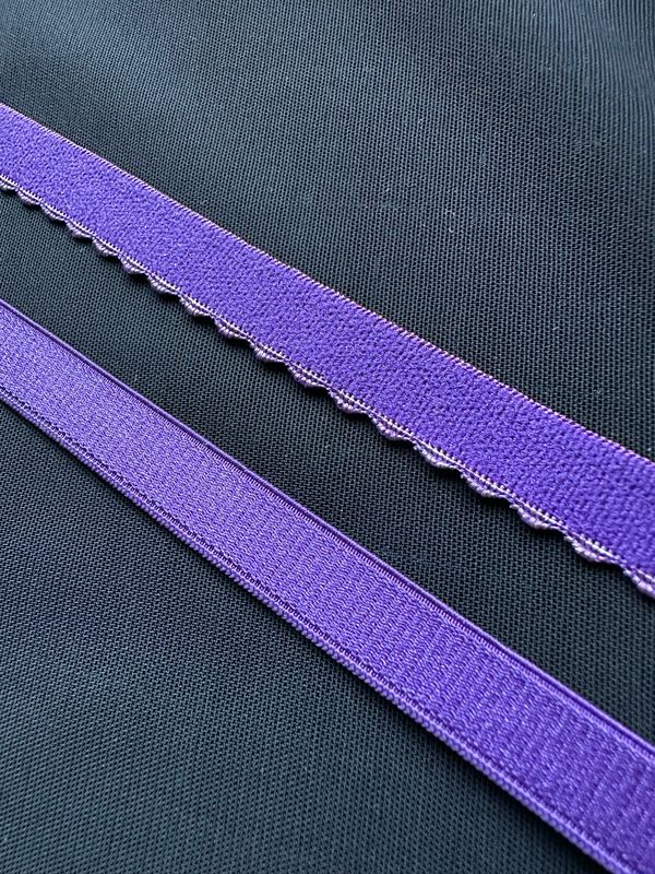 purple lingerie elastic by the meter for bra making
