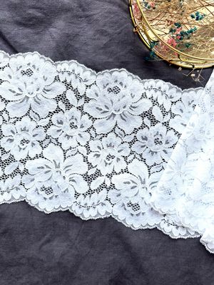 White Flower Elastic Lace