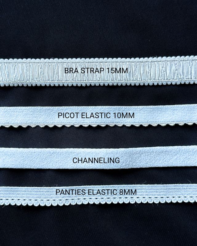 silver lingerie elastic by the meter for bra making