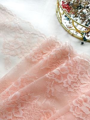 Soft Peach Stretch Lace