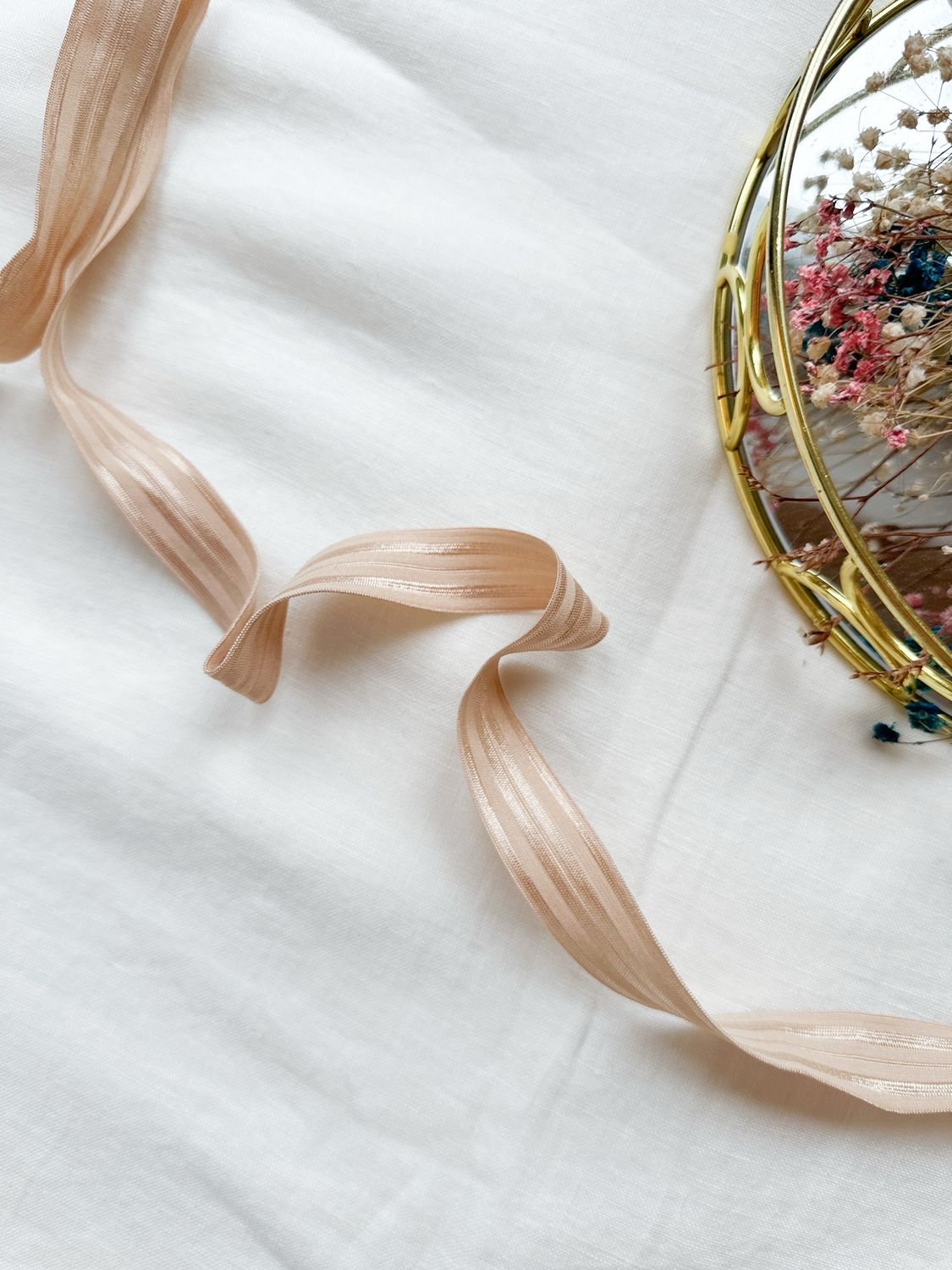 Beige Fold Over Elastic FOE 20mm