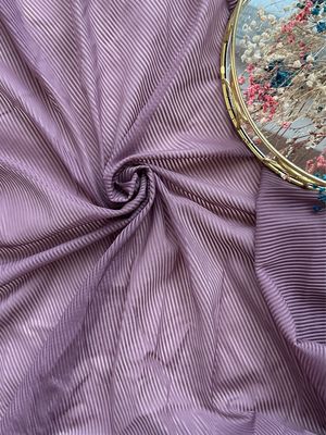 dusty mauve striped 4-way stretch microfiber fabric for lingerie sewing