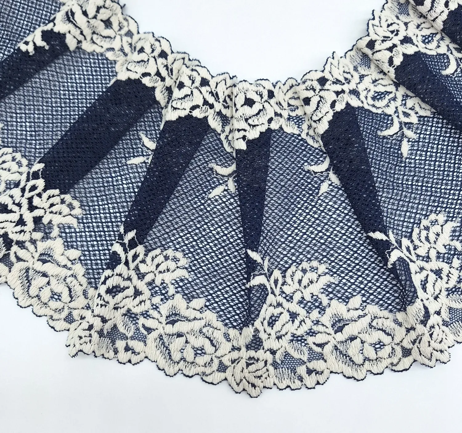 Navy lace
