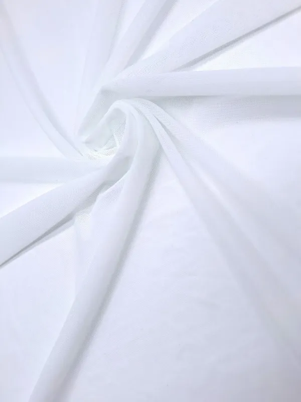 White elastic mesh