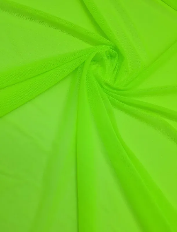 Green neon elastic mesh