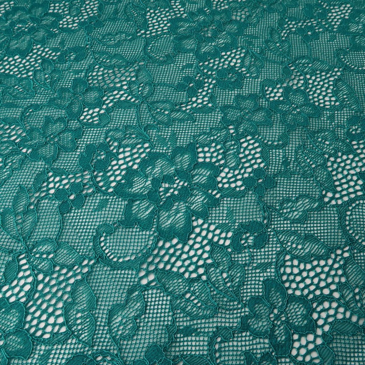 Green Lace fabric 2 way stretch