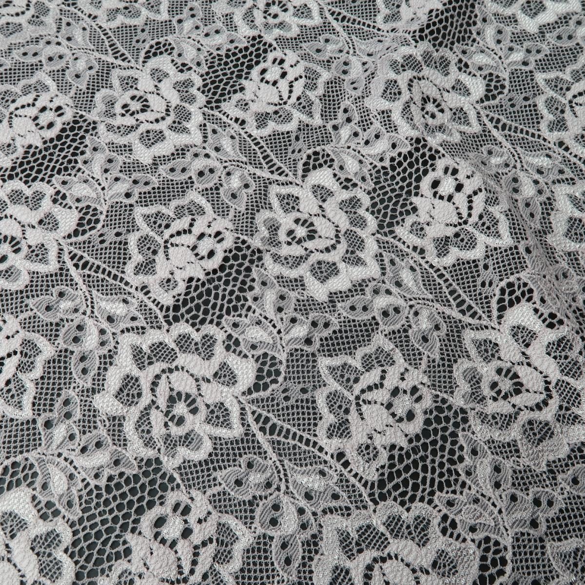 Pink Lace fabric 2 way stretch