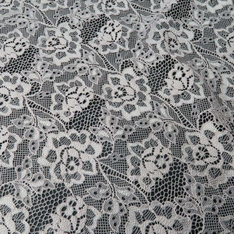 Pink Lace fabric 2 way stretch