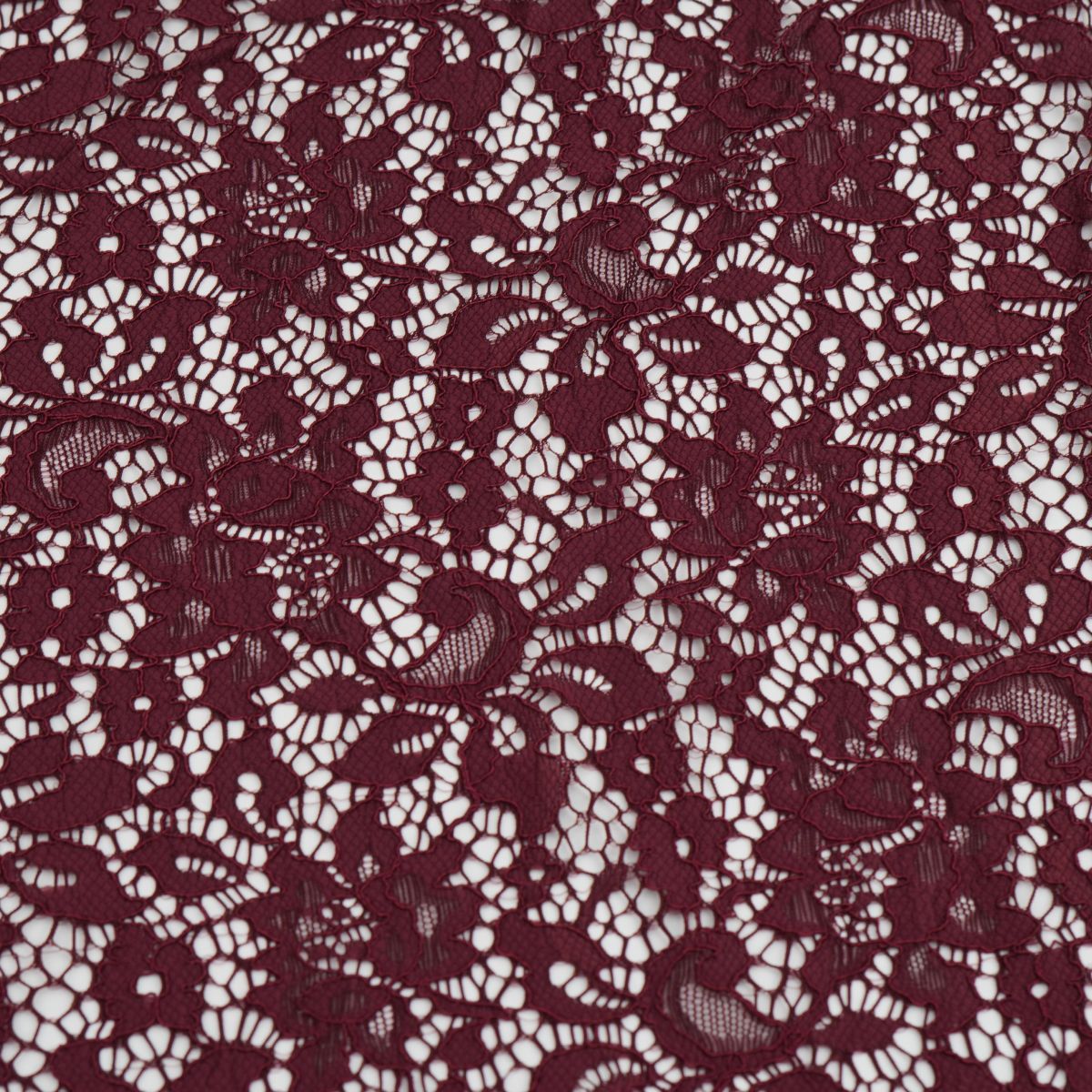 Burgundy Lace fabric 4 way stretch