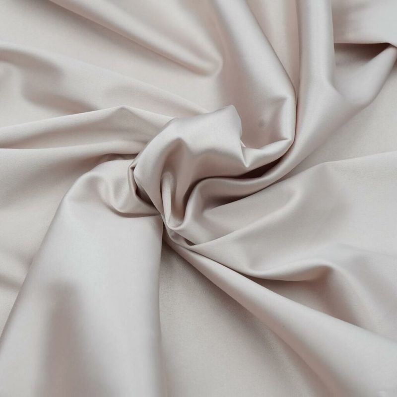 Stretch Silver Peony satin for lingerie