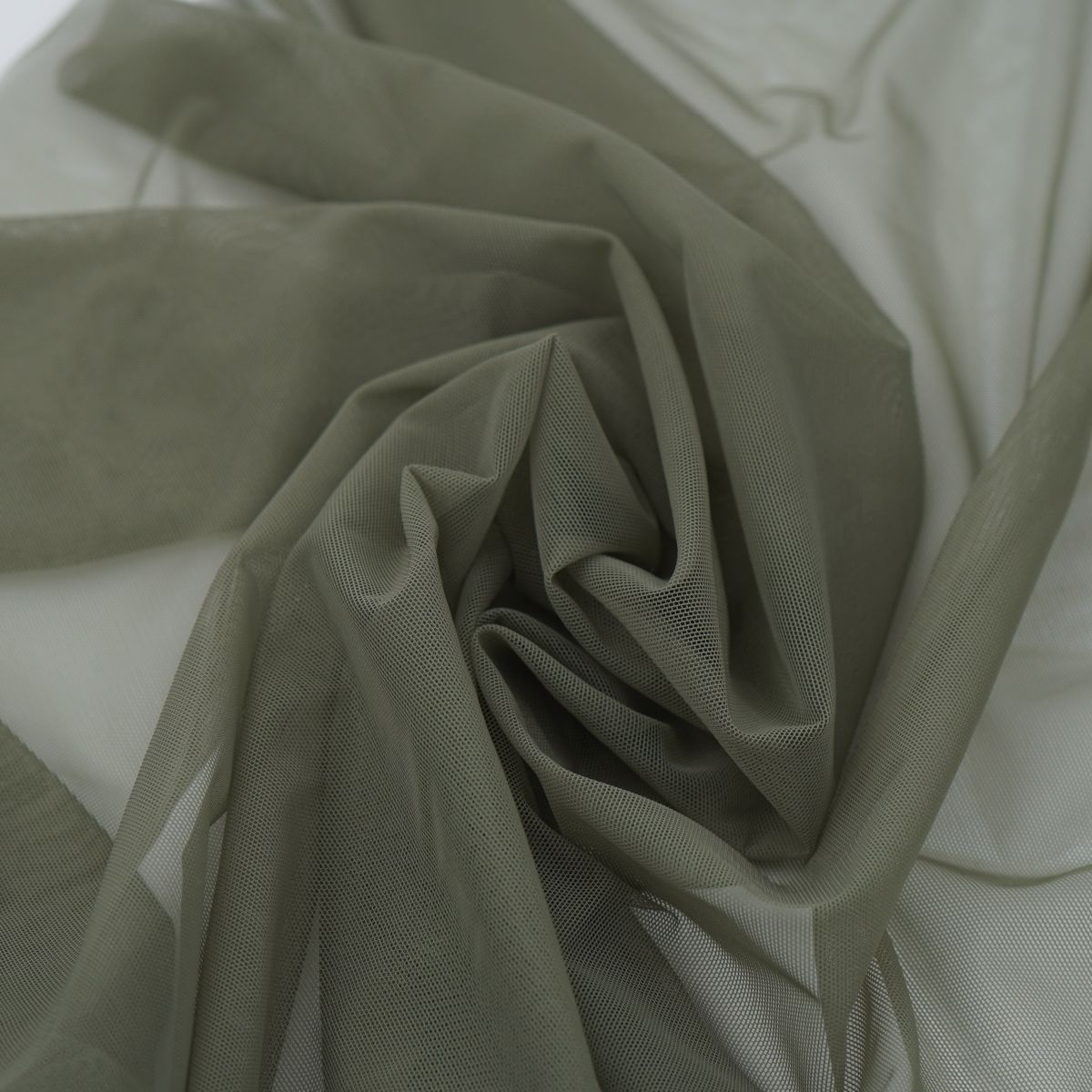 luxury Khakki Elastic mesh