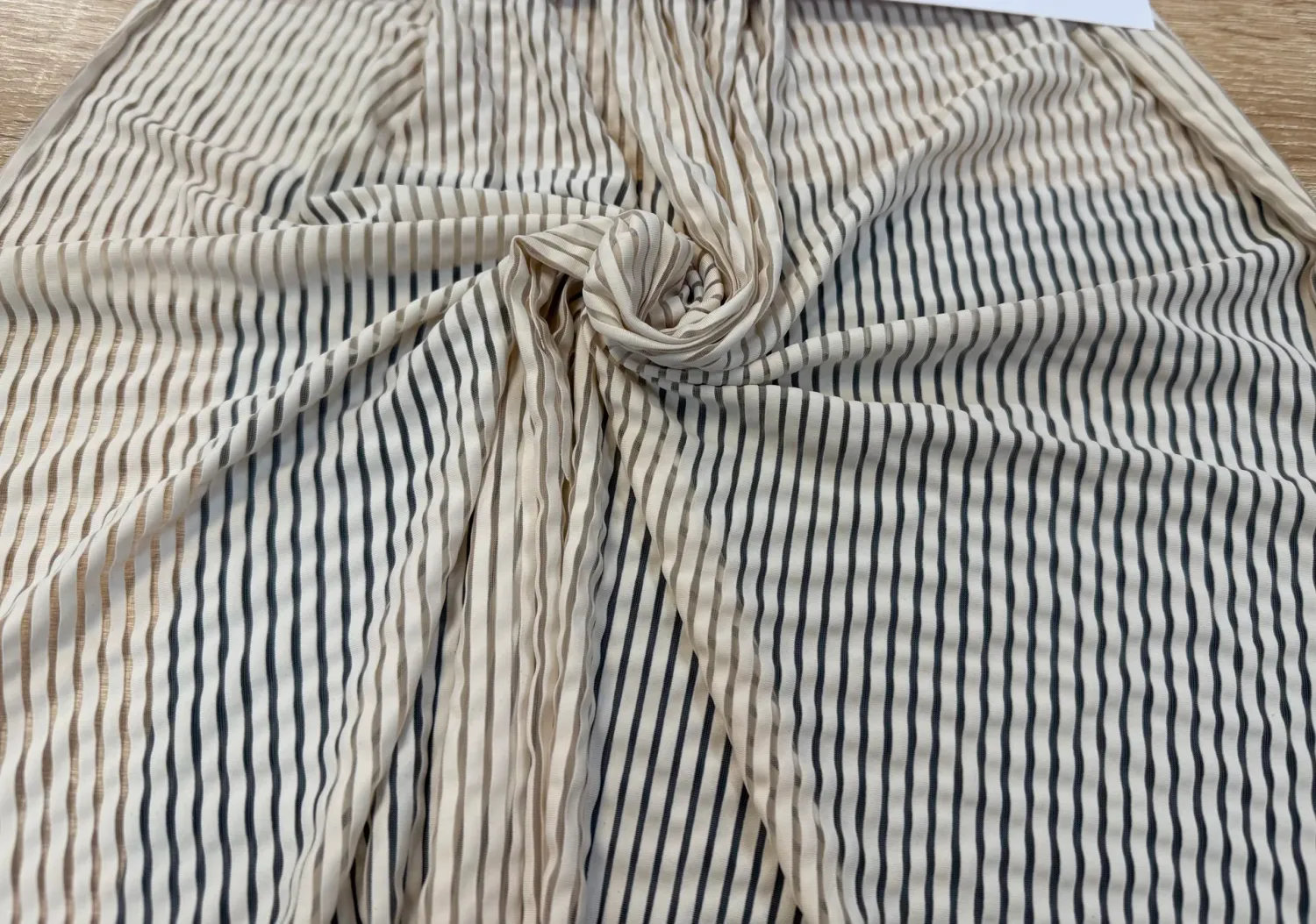 Striped Microfiber 4 way stretch