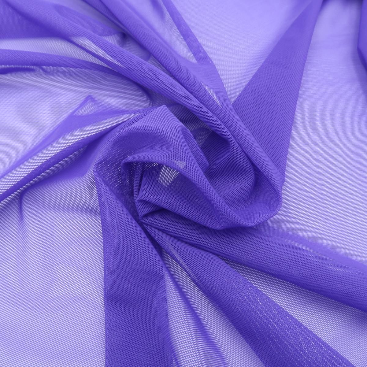 luxury Violet Elastic mesh