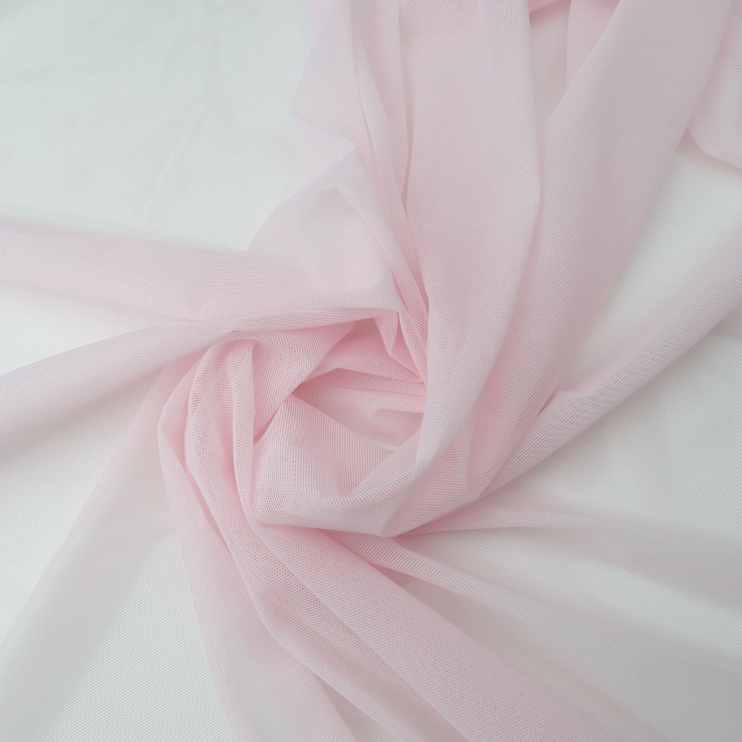 luxury Baby Pink Elastic mesh