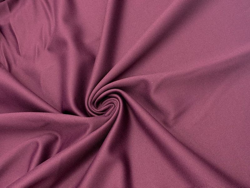 Plum Trilobal Lingerie Fabric
