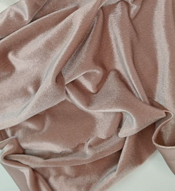 Stretch micro‑velvet