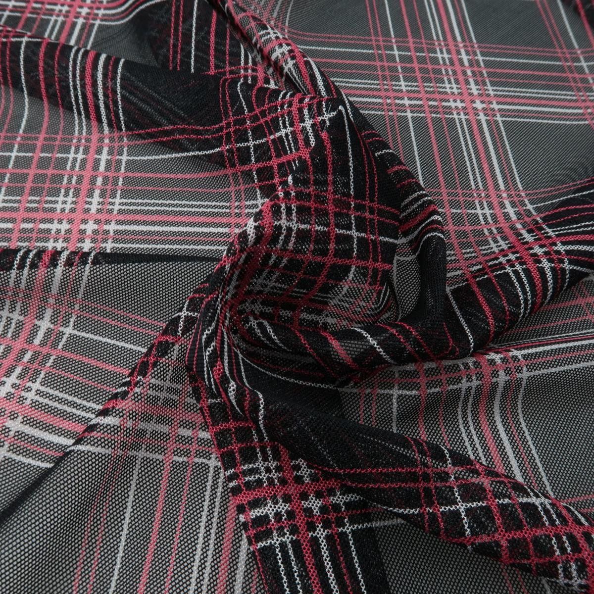 Printed stretch mesh with a pattern