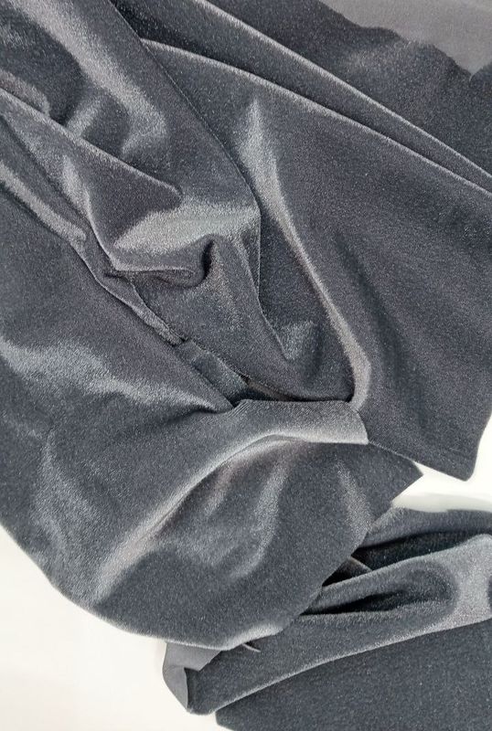 Stretch micro‑velvet