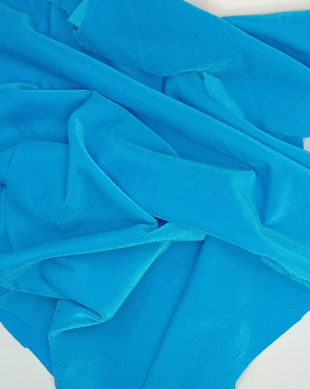 Stretch micro‑velvet