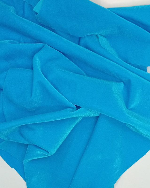 Stretch micro‑velvet