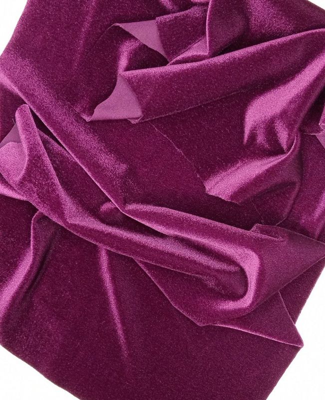 Stretch micro‑velvet