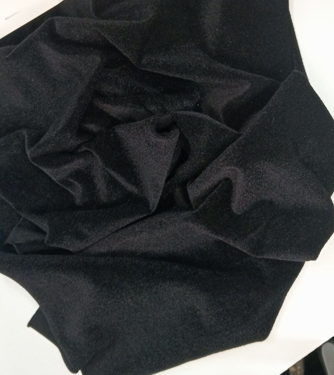 Stretch micro‑velvet