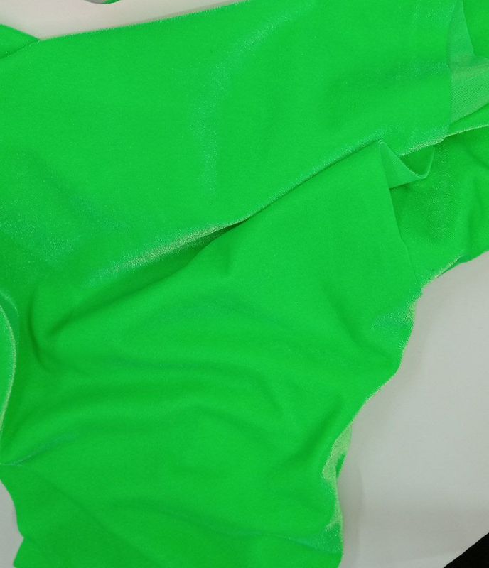 Stretch micro‑velvet