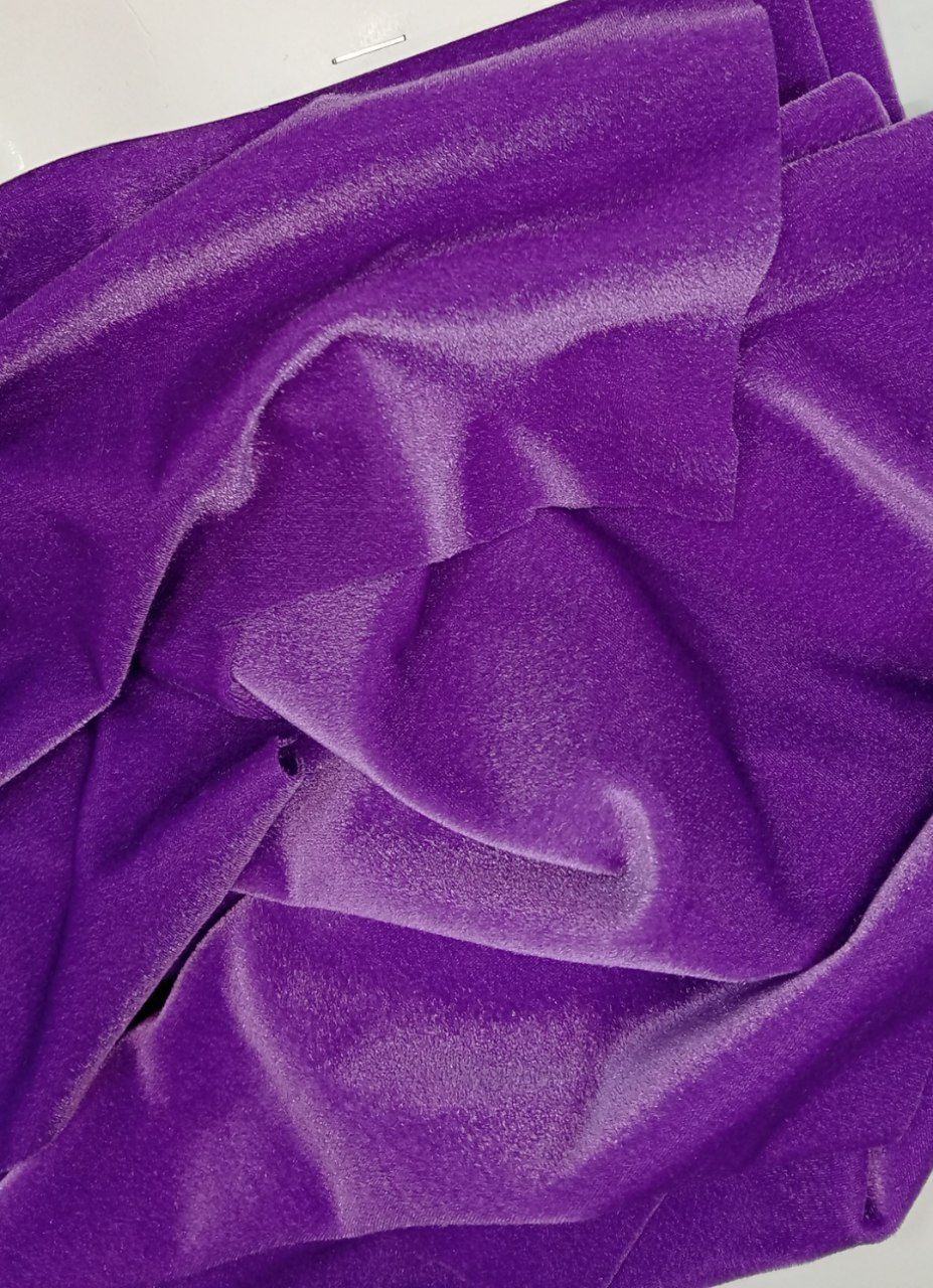 Stretch micro‑velvet