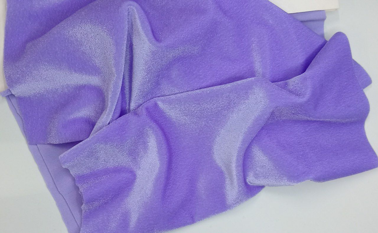 Stretch micro‑velvet