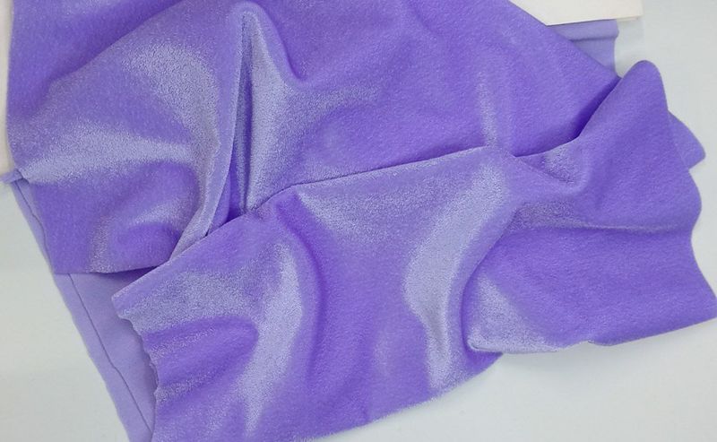Stretch micro‑velvet