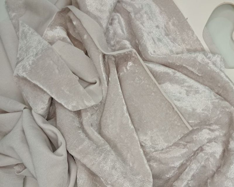 Stretch micro‑velvet