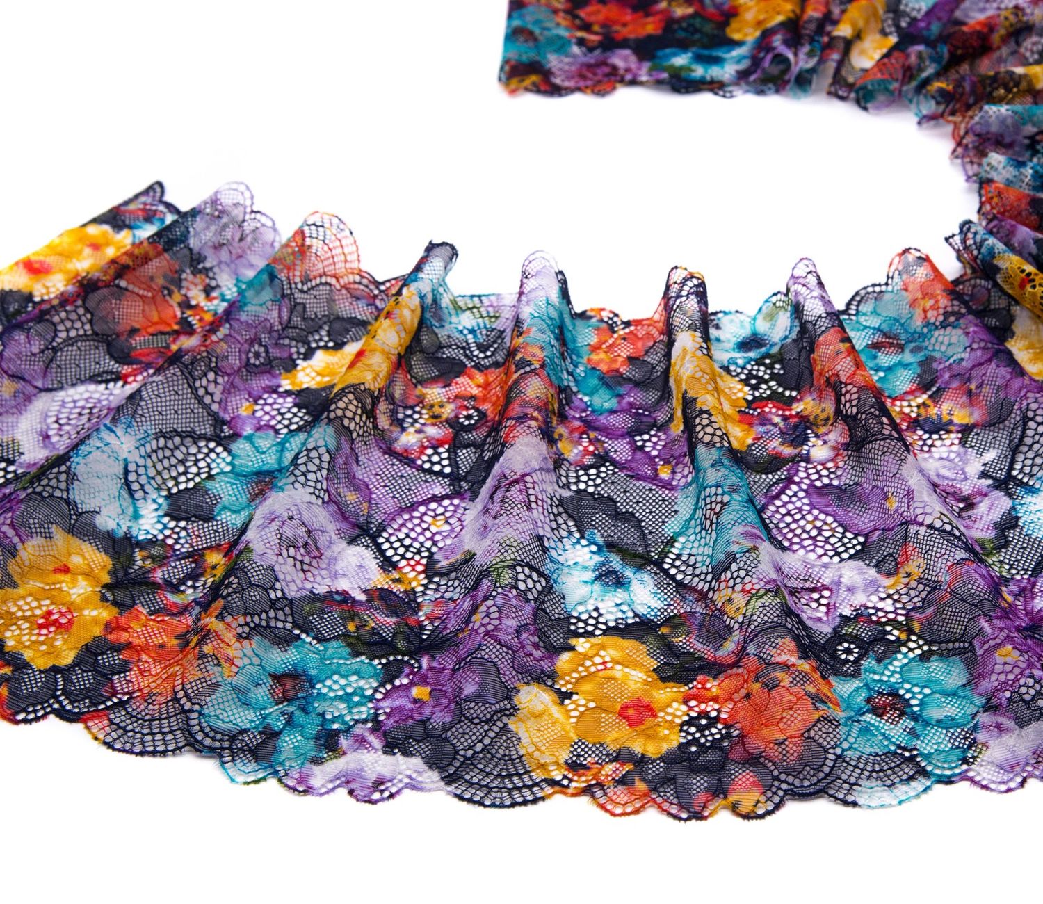 Multicolour lace