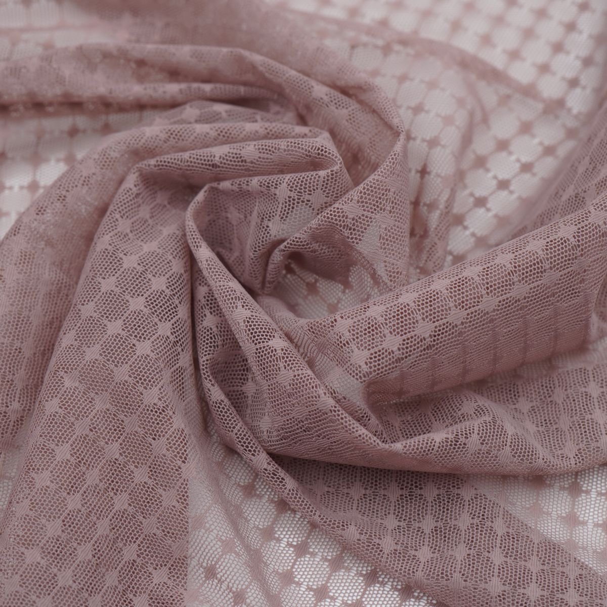 Rosewood Pattern Stretch Mesh
