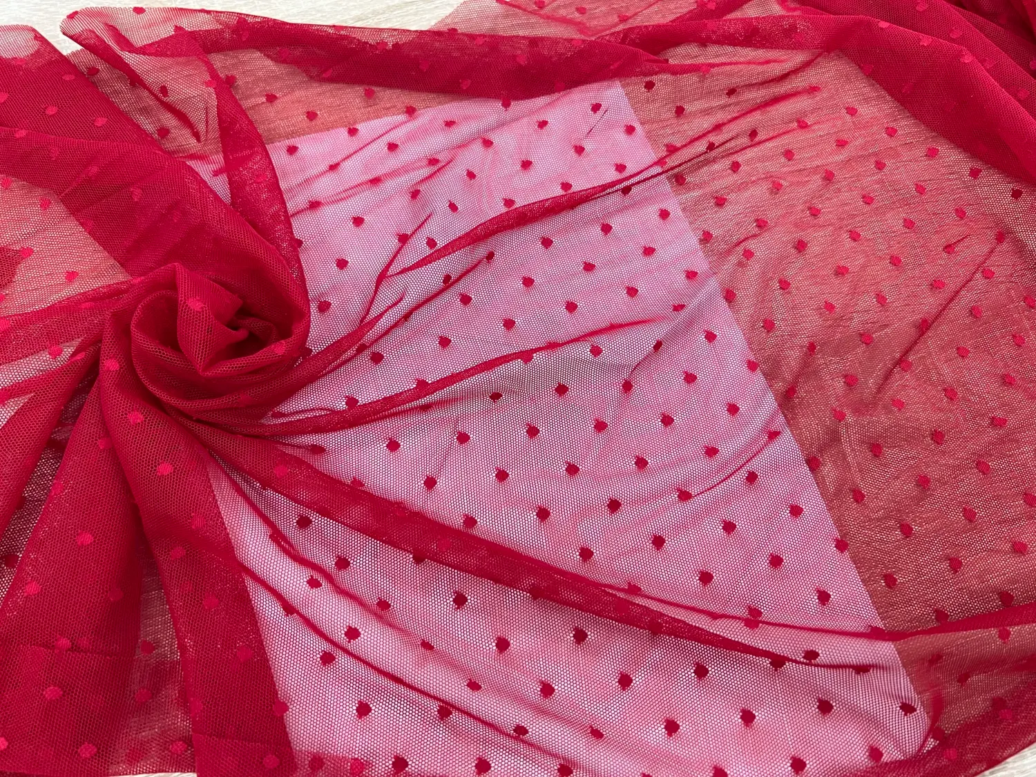 5 mm Polka Dot Stretch Mesh