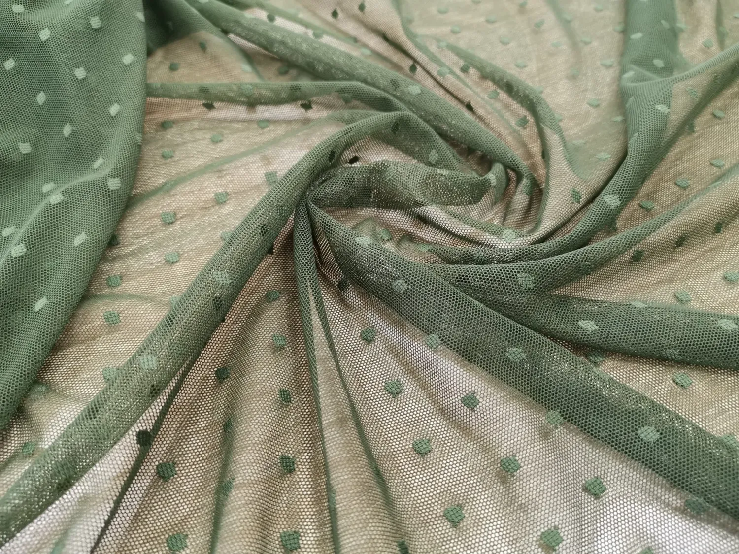 5 mm Polka Dot Stretch Mesh