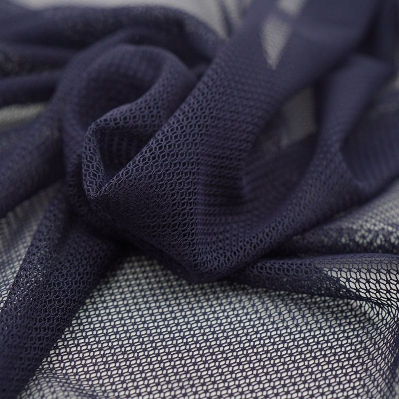 Blue Pattern Stretch Mesh
