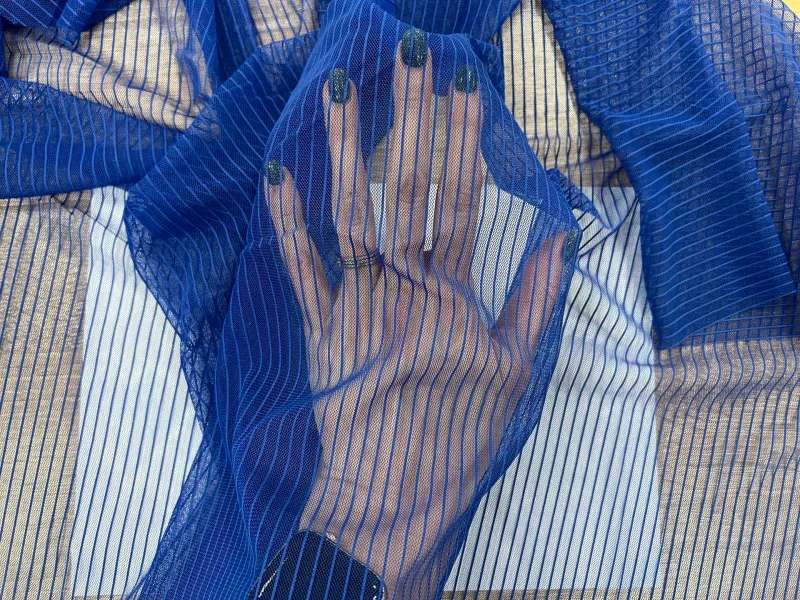 Striped Stretch Mesh 120 cm