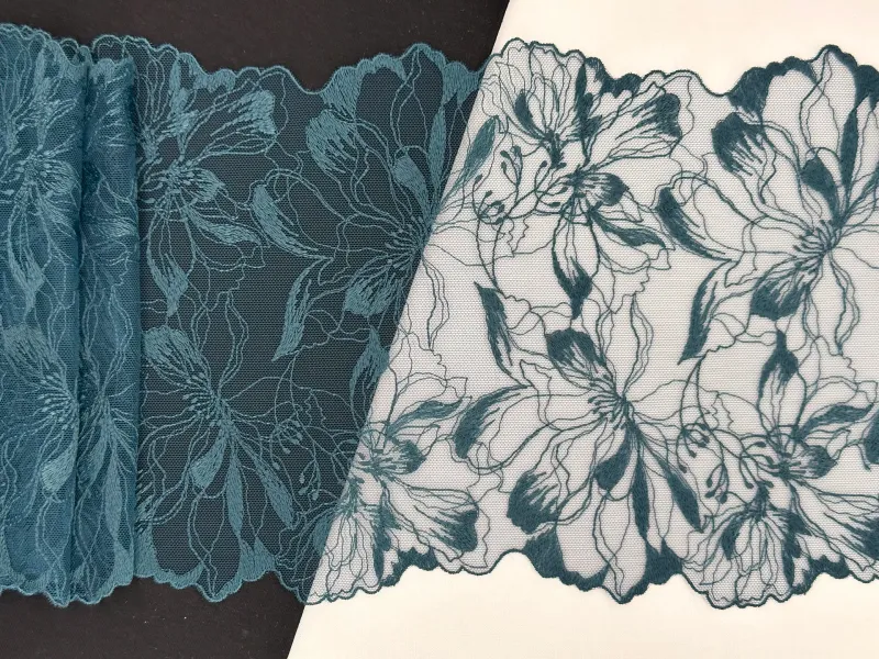 Lace Embroidery on mesh