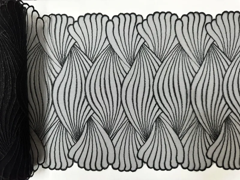 Lace Embroidery on mesh