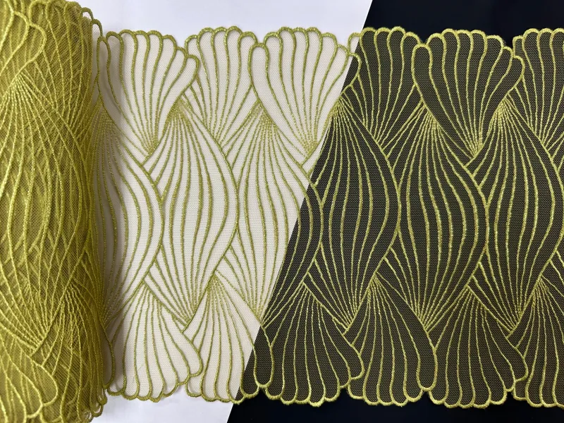 Lace Embroidery on mesh