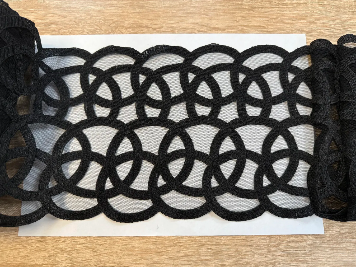 Lace Embroidery on mesh