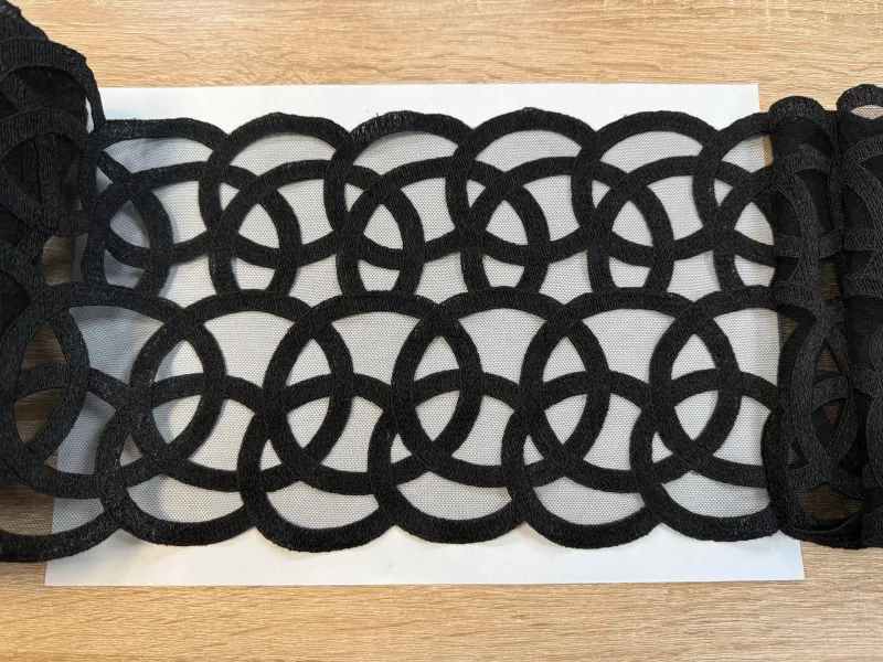 Lace Embroidery on mesh