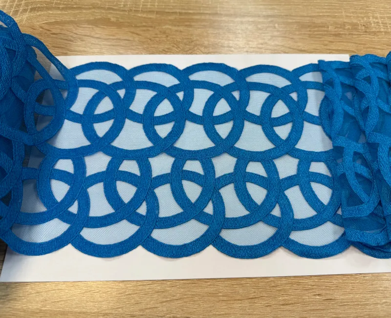 Lace Embroidery on mesh